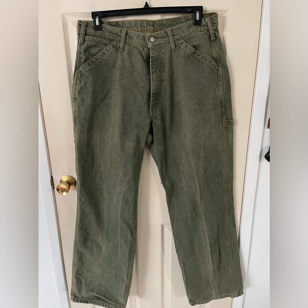 Polo Jean RL Green Carpenter Denim Men 34x32